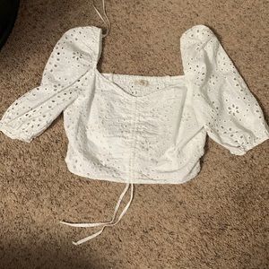 Cute lace crop top